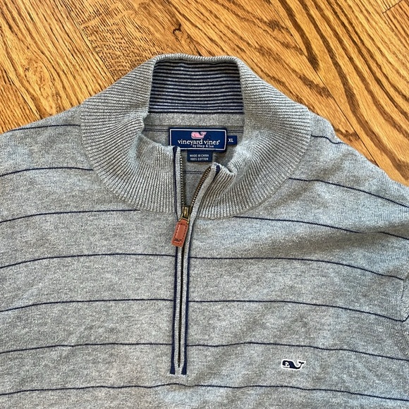 Men’s Vineyard Vines Quarter Zip Sweater. Size XL. Like New Condition. - Picture 8 of 11